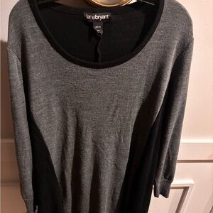 Lane Bryant Charcoal and Black Sweater dress